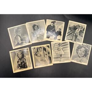 8 - 1935 Klene Gum Shirley Temple Cards Lot Little Princess, Little Colonel